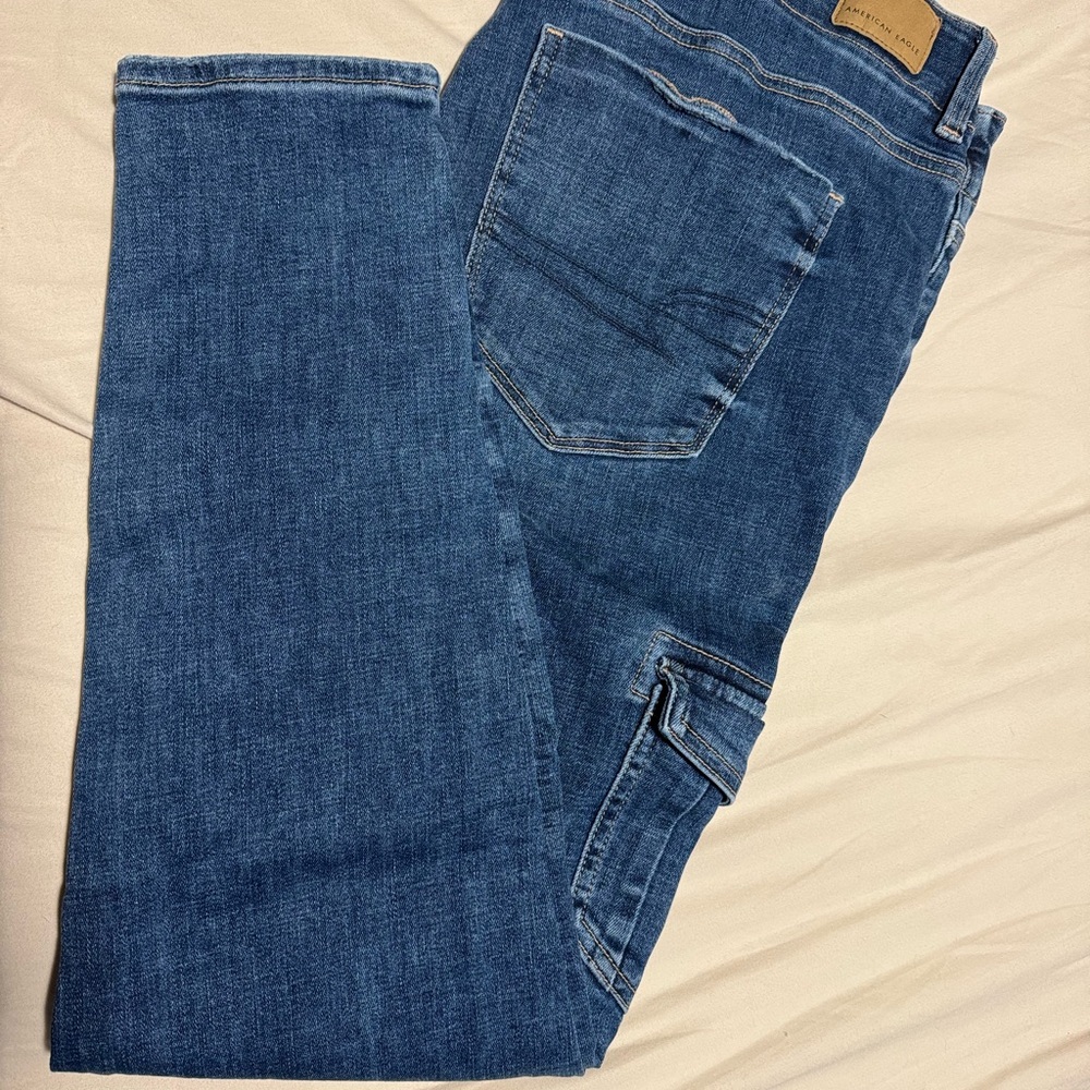 American Eagle Outfitters Women's Blue Skinny Jeans